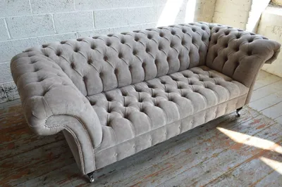 Immagine prodotto di Chesterfield 3 posti divano imbottito divano sedile soggiorno divano tre posti nuovo