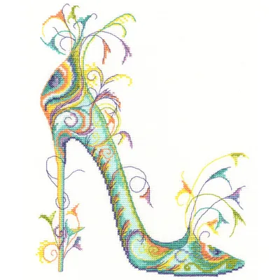 Produktbild von Bothy Threads Kreuzstich Set "Stolz wie ein Pfau", Zählmuster, XSK1, 22x26cm