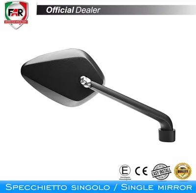 Immagine prodotto di Specchietto manubrio omologato FAR 7809 reversibile universale nero