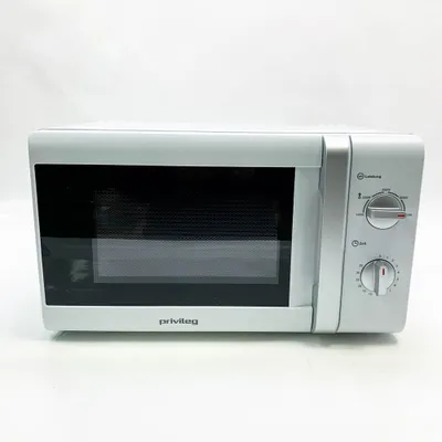 Immagine prodotto di Privileg MM820CTB-PM microonde, 20 l, per cucina, cibi caldi, riscaldamento, con 5 livelli di potenza, bianco