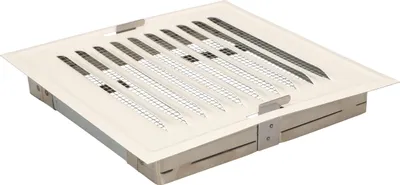 Obrázok produktu pre KOTARBAU® Vetracia mriežka pozinkovaná štvorcová kovová sieťka biela 14 X 14 CM