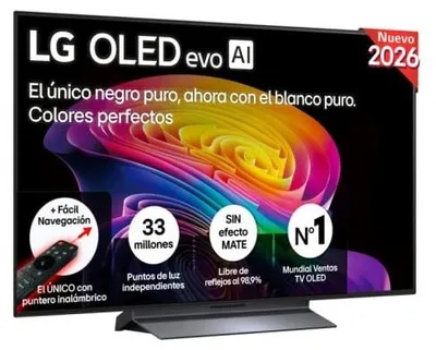 Obrázek produktu pro LG OLED evo AI OLED48C64LA, 121,9 cm (48"), 3840 x 2160 px, OLED evo, Smart TV, Wi-Fi, Černá