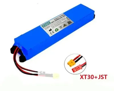 Immagine prodotto di Batteria agli ioni di litio 36V 20Ah 18650 - Gruppo batterie per scooter elettrici M365 - Potenza elevata 500W - Con BMS (sistema di gestione della batteria) - Configurazione 10S3P - Connettore XT30/JST