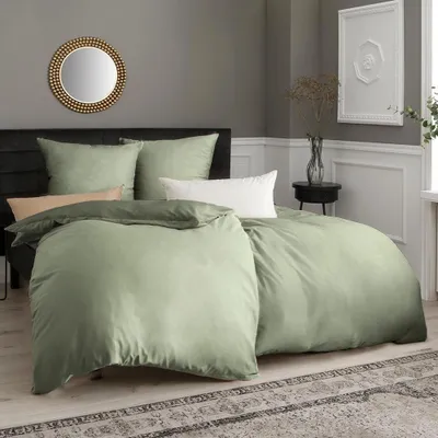 Produktbild von Omgoods – 4-teiliges Mikrofaser-Bettwäsche-Set, 135 x 200 cm