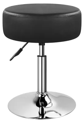 Make-up-Kruk, drehbar, höhenverstellbar, 33 cm Sitzfläche, schwarz