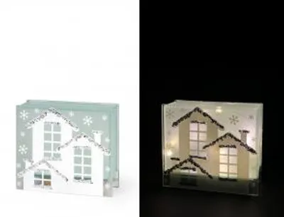 Immagine prodotto di H&H Decorazione Natalizia Casetta Con Led Cm 15X5X13