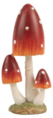 Produktbild von Clayre & Eef Figur Pilz Rot Kunststoff