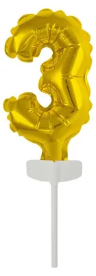 Produktbild von Amscan 9912677, Spielzeugballon, Folie, Gold, 5 Stück(e)