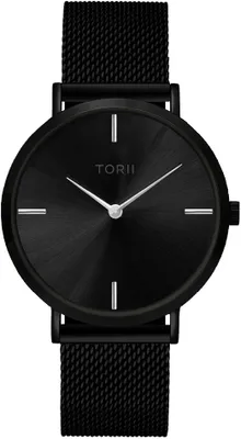 Produktbild von Armbanduhr Damen Herren TORII V38VM.BS schwarz klassisch Fashion.