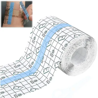Produktbild von Wasserdichtes transparentes Pflaster 10cm x 10m - Folienverband für Sport und Duschen