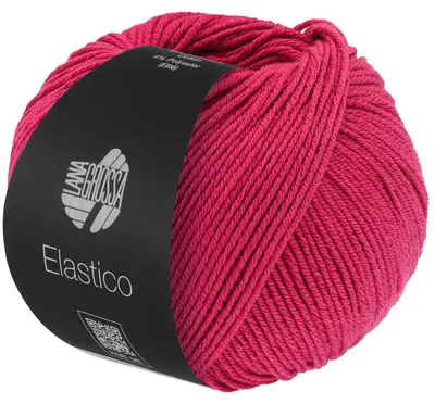 Produktbild von Lana Grossa ELASTICO 50 g Baumwoll-Klassiker mit leichtem Stretch-Anteil 160 m Farbe 201 - Asternrot
