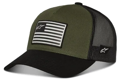Zdjęcie produktu dla Alpinestars Flag Snapback Cap, wojskowa zieleń, jeden rozmiar