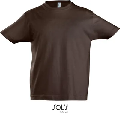 Produktbild von SOL'S Jungen T-Shirt Shirts Kinder Kurzarm Sleeve Sweat Shirt Sommer, Größe:8A, Farbe:Chocolate