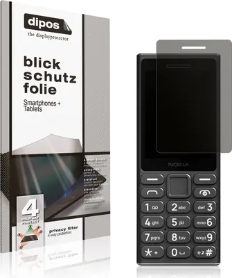 Produktbild von Blickschutzfolie für Nokia 105 2024 matt Schutzfolie Folie Display Schutz dipos