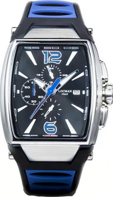 Produktbild von 0550A01S-00BKSKSB Italy Herrenuhr Tremila Chrono blau Ref. 0550 Locman
