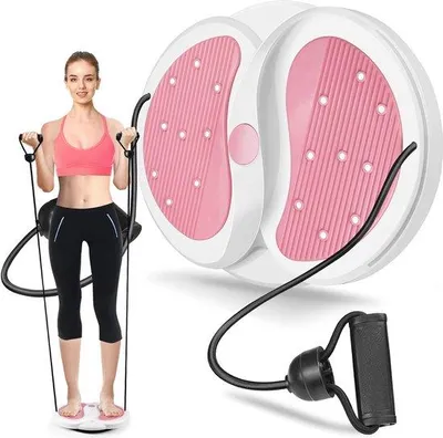 Produktbild von Bauchmuskeltrainer Fitnessgerät mit Massage und Drehplatte