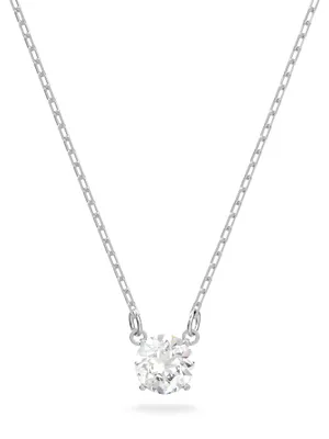 Produktbild von Swarovski Stilla Attract Halskette, Rundschliff, Weiß, Rhodiniert