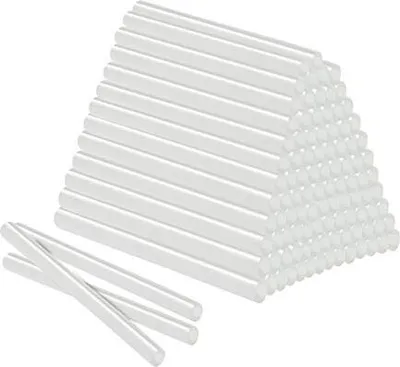 Produktbild von TRMLBE Heißklebesticks φ11x200mm Heißklebestifte DIY Heißkleber Ersatzsticks Semi-transparent Klebesticks für handelsübliche Heißklebepistole, 100 Stück ca. 2KG