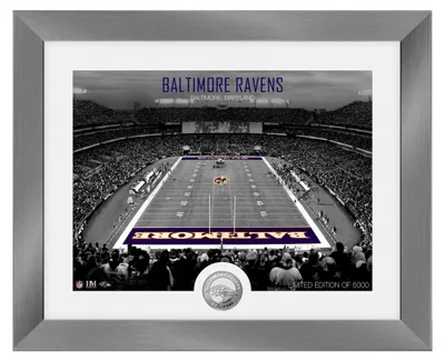 Produktbild von Baltimore Ravens NFL Stadion Silber Coin Bild 40x33cm