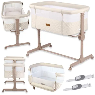 Produktbild von Faltbares Reisebett für Babys mit Matratze und verstellbarer Höhe
