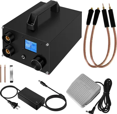 Produktbild von 18650 Akku Punktschweißgerät - Spot Welder - Dual-Puls Schweißen - Doppelte Kondensatoren - Für 0,3 mm Nickelstreifen - - Graubraun
