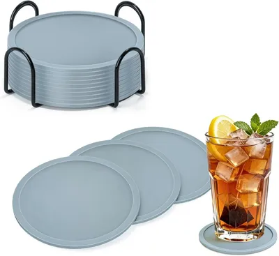 Produktbild von Silikon Untersetzer Set 20-teilig, hitzebeständig, rutschfest, für Tischschutz, für Küche