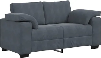Zdjęcie produktu dla Sofa dwuosobowa Ciemnoszara 160x77x82 cm Aksamit