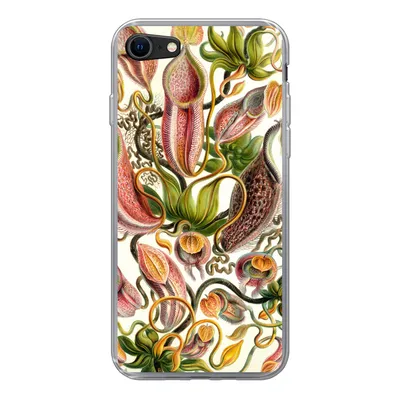 Produktbild von MuchoWow® Handyhülle Schutzhülle Hülle für iPhone 8 Nepenthaceae - Künstliche Blumen Silikon Softcase Handy Hülle - Schutzhaube