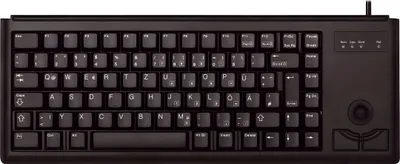 Produktbild von CHERRY Compact-Keyboard G84-4400 - Tastatur - PS/2 - Deutsch - Schwarz