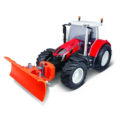 Immagine prodotto di Maisto Tech 82724 - Trattore telecomandato - Massey Ferguson 5S.145 con pala da neve