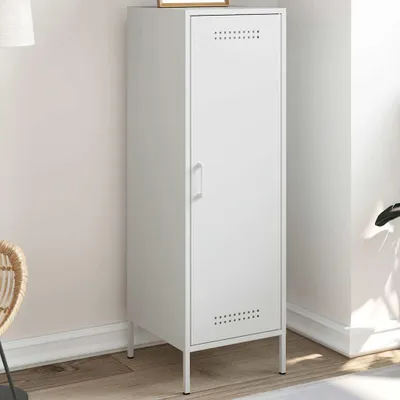 Produktbild von vidaXL Highboard Weiß 36x39x113 cm Stahl
