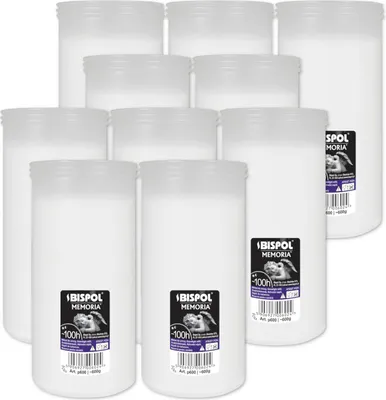 Obrázek produktu pro BISPOL P600 100H 10ks náplní do parafínových svíček.