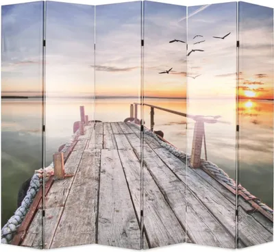Produktbild von Raumteiler klappbar 228 x 170 cm See mit Steg