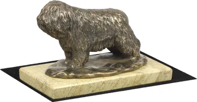 Produktbild von Art-Dog Dekofigur Polnischer Niederungshütehund – Bronzepulver-Harz-Guss