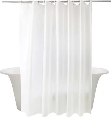 Produktbild von INF Verdickter PEVA Duschvorhang - Weiß - 200x200 cm - Badewanne & Dusche