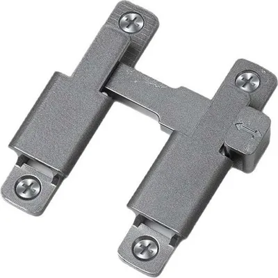 Zdjęcie produktu dla INF Zamek do drzwi przesuwnych 90° 180° uniwersalny aluminiowy 8x6x1.5cm z montażem i śrubami Srebro