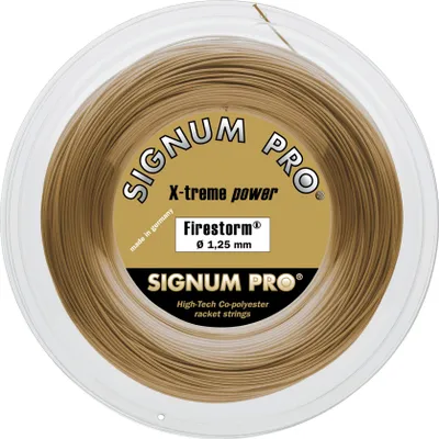 Produktbild von Signum Pro Tennissaite Firestorm 200m gold metallic, 255180242600016
