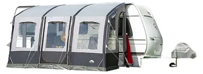 Produktbild von DWT Wohnwagen Vorzelt Speed Air Gr. 2, 375x240 cm (BxT) Anbauhöhe 235-250 cm - ideal für Reisecamping - leicht & aufblasbar