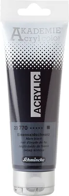 Produktbild von Schmincke 120ml AKADEMIE Acryl color Eisenoxidschwarz Acryl 23 770 012