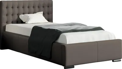 Produktbild von MIRJAN24 Polsterbett Porto Mini, Bettkasten für die Bettwäsche mit Gasdruckfeder, Lattenrost ist integriert (Farbe: Soft 029, Größe: 90 x 200 cm)