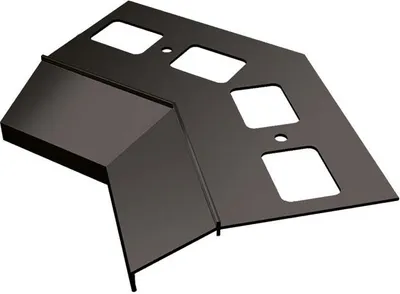 Produktbild von Renoplast Aluminium Traufprofil K100 Keramikboden, Inneenecke 135°, Graphit