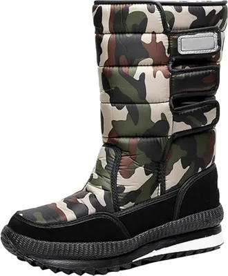 A single snow boot shown against a white background.