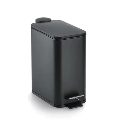 Obrázek produktu pro ZELLER Odpadkový koš pedálový 5l, plast černý 28,3x14x29cm