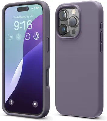 Produktbild von Elago Premium Silikonhülle für iPhone 16 Pro Deep Lavender