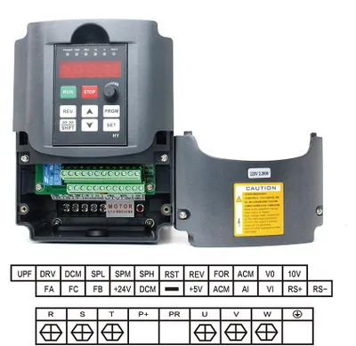 Produktbild von Frequenzumrichter 4 kW, 380 V – Motorsteuerung für 3-phasige Motoren – Variable Frequenz bis 400 Hz