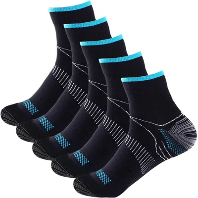 Produktbild von ALSTER HERZ® 5 Paar Kompressionssocken Laufsocken Freizeitsocken Damen Herren A0518, S-M