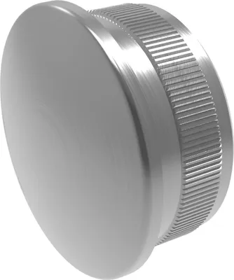 Produktbild von SELLON24 Edelstahl V2A Endkappe leicht gewölbt für Rohr 42,4mm Rohrstopfen Abschlussdeckel Verschluss Stopfen Geländer 5729