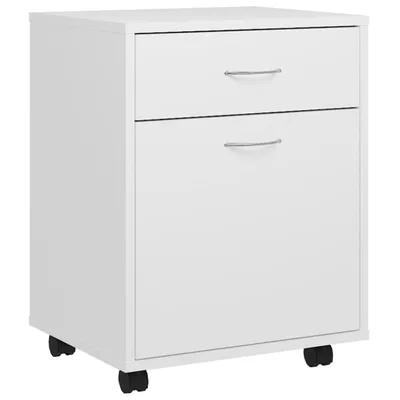 Produktbild von vidaXL Rollschrank Weiß 45x38x54 cm Holzwerkstoff