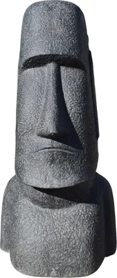 Produktbild von Stonox Moai Figur Tasynt Steinguss frostbeständig 26 x 36 x 64 cm