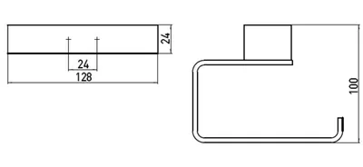 Produktbild von Emco 050001601 Papierhalter loft 01601